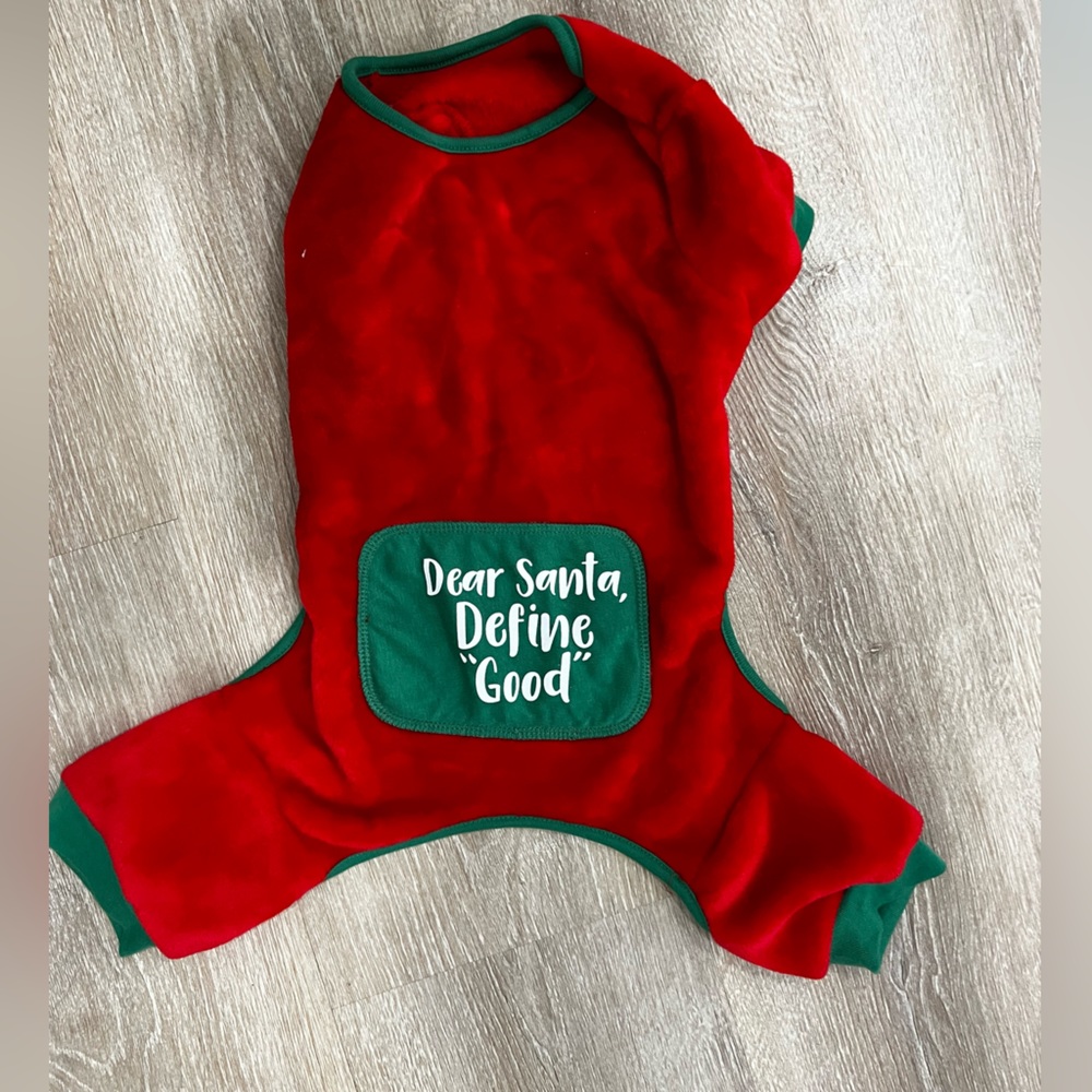 Dog, Christmas pjs